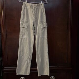 Beige /Bone Cargo Pants by Zara